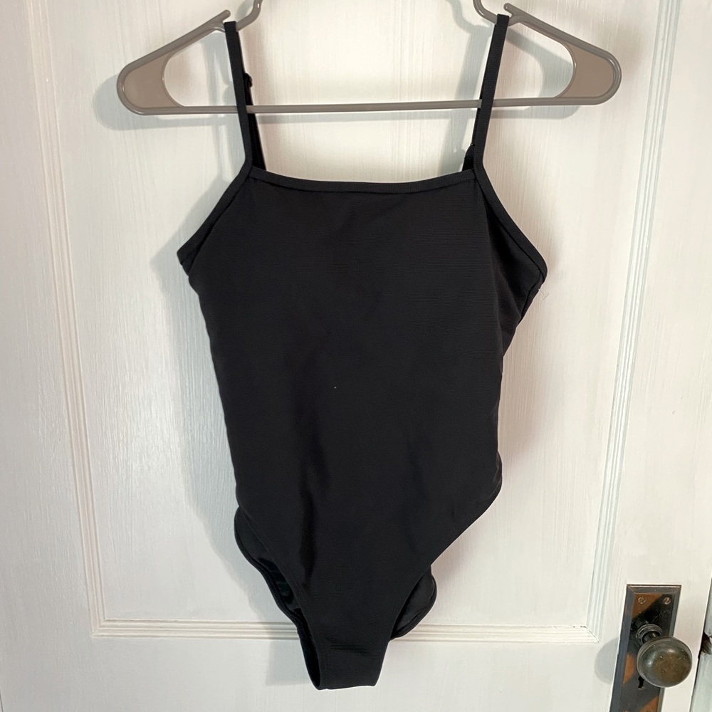 Black Women's One-Piece Swimsuit - Classic Scoop